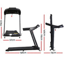 Ovicx Electric Treadmill Home Gym Exercise Machine Fitness Equipment Compact