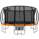 Everfit 16FT Trampoline for Kids w/ Ladder Enclosure Safety Net Rebounder Orange