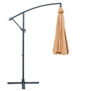 Instahut 3m Outdoor Umbrella Cantilever Beach Garden Patio Beige