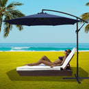 Instahut 3m Outdoor Umbrella Cantilever Beach Garden Patio Navy