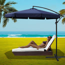 Instahut 3m Outdoor Umbrella Cantilever Garden Beach Patio Navy