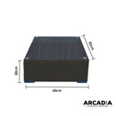 Arcadia Furniture Outdoor Rattan 4 Piece Sofa Lounge Set Home Garden Patio - Oatmeal and Grey