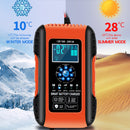 12V-24V Car Battery Charger LCD Automatic Smart Boat Caravan Motorcycle Truck