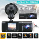 Dual Dash Cam FHD 1080P Front Cabin Rear Car Dash Camera IR Night Vision DVR