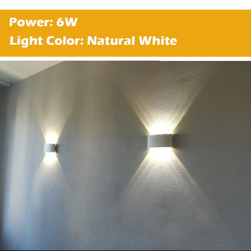 2PCS LED Wall Light Waterproof Indoor Outdoor Stair Corridor Lamp Exterior Lights
