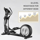 Sardine Sport Elliptical Cross Trainer 8kg Flywheel Magnetic Brake 32 Resistance, Portable Folding Home gym, 150kg Weight Capacity