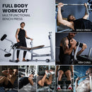 Sardine Sport Adjustable Multifunctional Weight Bench Press, Strength Training & Home Gym System