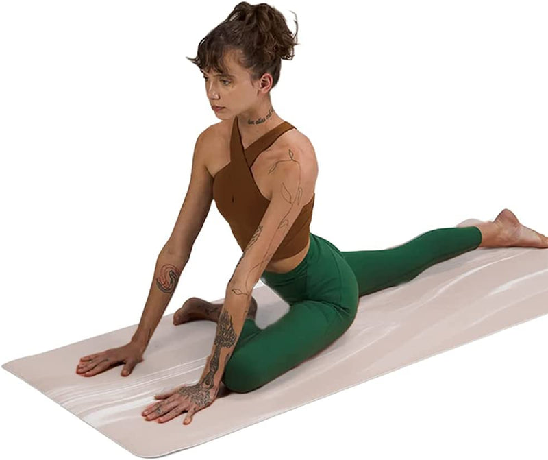 Sardine Sport Natural Rubber Yoga Mat, Extra 4.5mm, Thick & Large Mat, High-Density, Anti-Tear Pink (L1830* W680* H4.5mm)