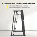 Sardine Sport Commercial Grade Smith Machine Cable Machine, 3.5mm Thickness Heavy Duty Steel, Plate Holder