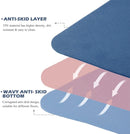 Sardine Sport TPE Yoga Mat, Exercise Workout Mats, Fitness Mat for Home Workout, Home Gym Extra Thick Large Dark Blue & Sky Blue 8mm