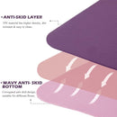 Sardine Sport TPE Yoga Mat, Exercise Workout Mats, Fitness Mat for Home Workout, Home Gym Extra Thick Large Violet & Peach Pink 8mm