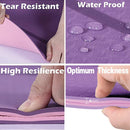 Sardine Sport TPE Yoga Mat, Exercise Workout Mats, Fitness Mat for Home Workout, Home Gym Extra Thick Large Violet & Peach Pink 8mm