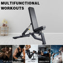 Sardine Sport Heavy Duty Bench Foldable Adjustable Commercial Grade Capacity 450kg (Black)