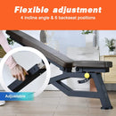 Sardine Sport Heavy Duty Bench Foldable Adjustable Commercial Grade Capacity 450kg (Brown)