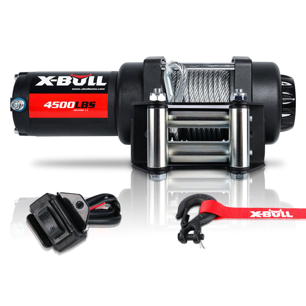 X-BULL Electric Winch 4500LBS/2041KG Steel Cable Wireless Remote Boat ATV 4WD