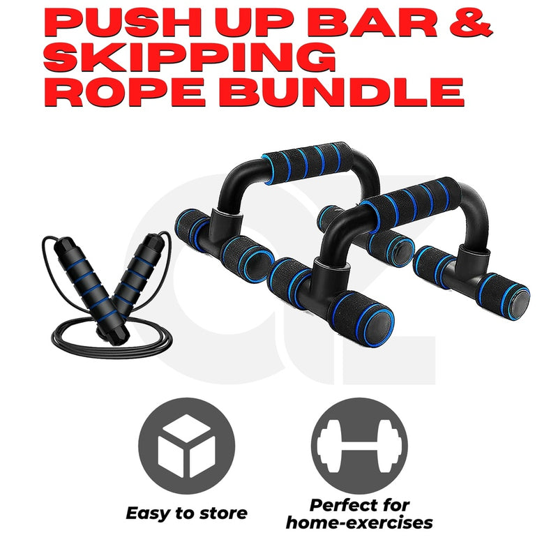 Push Up Bar and Jump Rope Bundle FT-CBS-100-OP