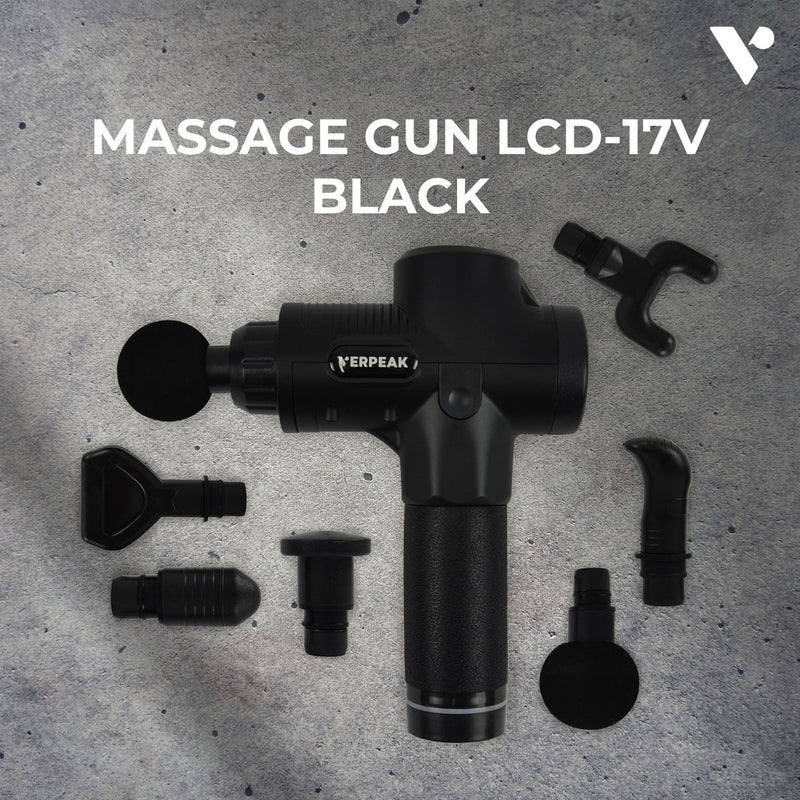 Verpeak Massage Gun - LCD - 17V (Black) VP-MG-100