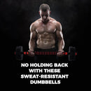 Verpeak Adjustable Rubber Dumbbells 40kg