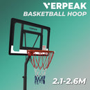 Verpeak Basketball Hoop Stand ( 2.1M - 2.60M ) BLACK