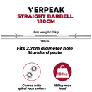 Verpeak Standard Barbell 180CM Straight