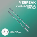 Verpeak Olympic Barbell 120CM Curl Bar