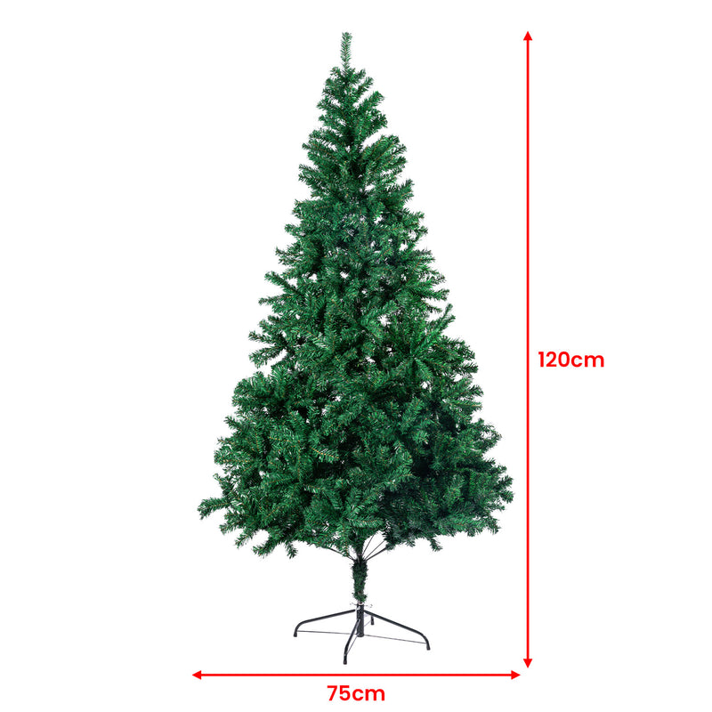 Christabelle Christmas Tree Decor 1.2m Xmas Decorations - 300 Tips Green