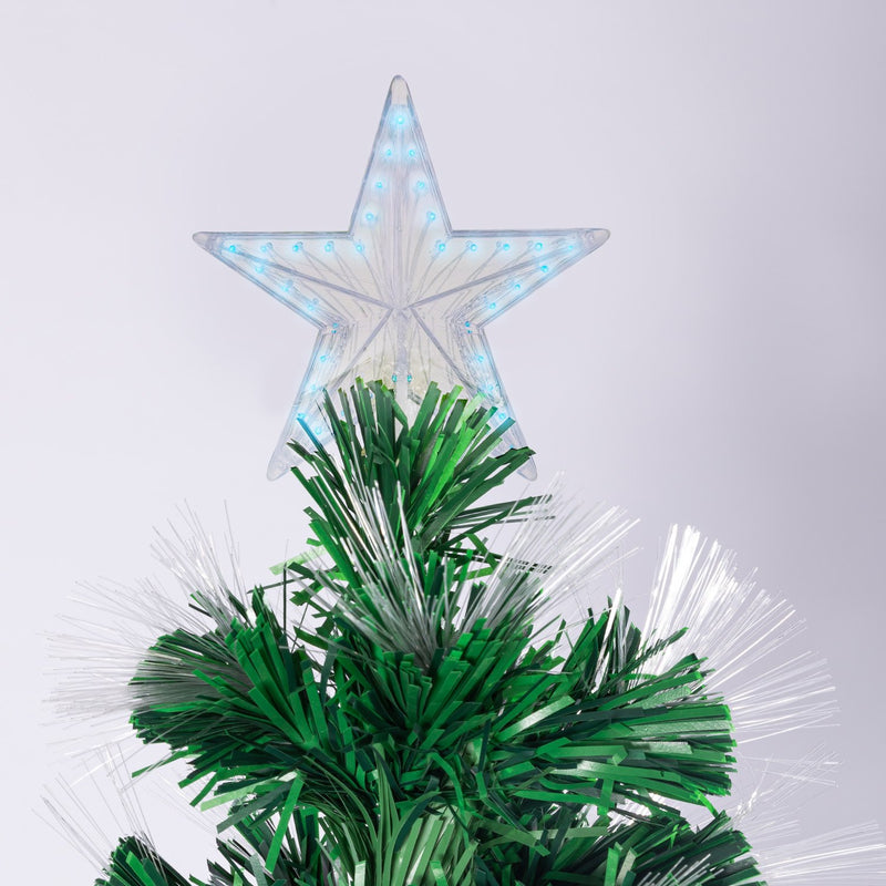 Christabelle 1.5m Enchanted Pre Lit Fibre Optic Christmas Tree Stars Xmas Decor