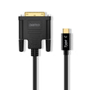 Choetech XCD-0018BK USB-C to DVI Cable (4K@30Hz) 1.8m