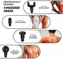 Kivee JMQ01 Massage Gun (4-head + 5-mode)