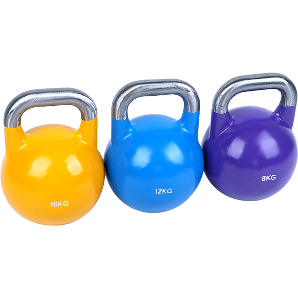 8KG, 12KG, 16KG Pro-Grade Steel KettleBell Set