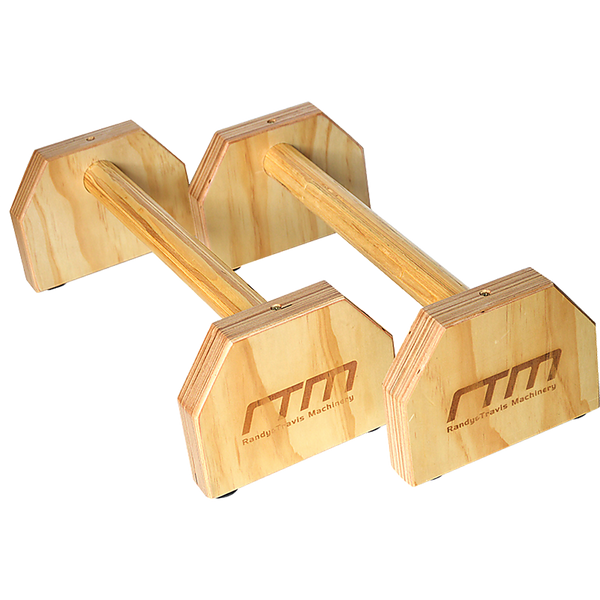 Wooden Parallette Bars Push Up & Dip Workouts