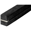 2.45m (8FT) Gymnastics Folding Balance Beam Black Synthetic Suede