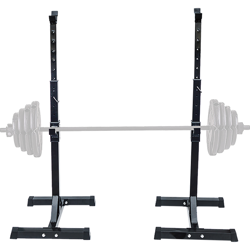 Pair of Adjustable Squat Rack Sturdy Steel Barbell Bench Press Stands GYM/HOME