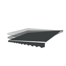 Motorised Outdoor Folding Arm Awning Retractable Sunshade Canopy Grey 3.0m x 2.5m