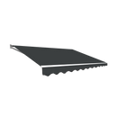 Motorised Outdoor Folding Arm Awning Retractable Sunshade Canopy Grey 4.0m x 3.0m