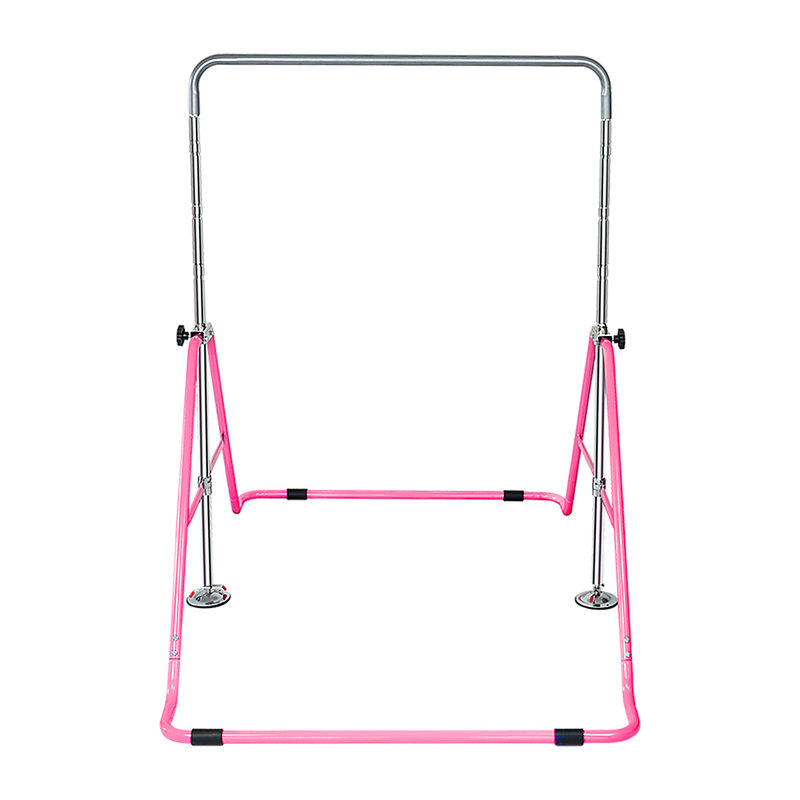 Kids Gymnastics Bars Training Horizontal Bar Monkey Kip Bar Pink