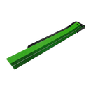 Indoor Practice Putting Green 2.5m Mat Inclined Ball Return Fake Grass 2 Holes