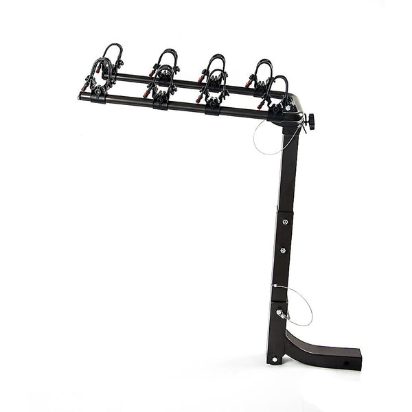 Premium 4-Bike Carrier Rack Hitch Mount Swing Down Bicycle Rack W/ 2" Receiver