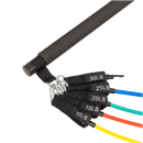 Exercise Pilates Bar Kit Resistance Bands Yoga Fitness Stretch Workout Gym