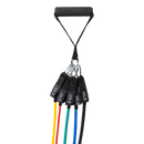 Exercise Pilates Bar Kit Resistance Bands Yoga Fitness Stretch Workout Gym