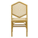 Miley French Flair Natural Outdoor Dining Chair Set of 2