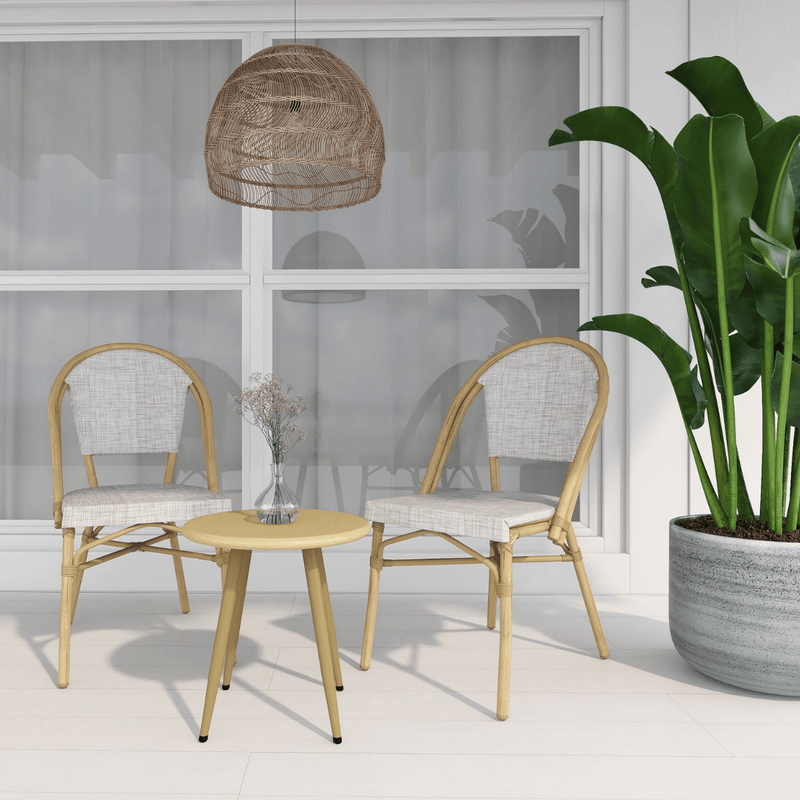 Nelly Natural 2 Seater Outdoor Balcony Set