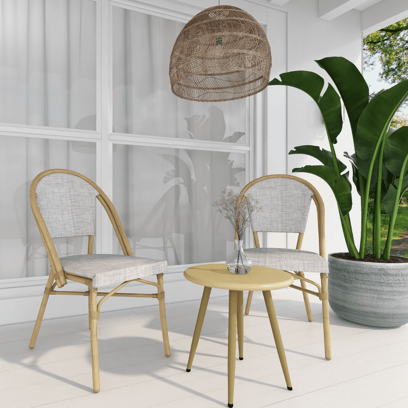 Nelly Natural 2 Seater Outdoor Balcony Set