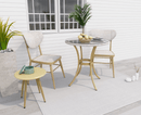 Francis Natural 2 Seater Outdoor Bistro Set
