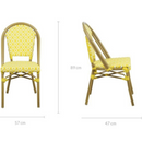 Lana Yellow Outdoor Dining Chair Set