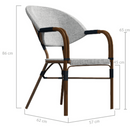 Riley Cozy Boho Dark Dining Chair Set of 4