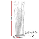 Jingle Jollys 1.5M LED Christmas Tree Forest Light Branch Xmas Lights Warm White