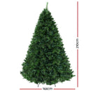 Jingle Jollys Christmas Tree 2.1M Xmas Tree Decorations Pine Needles 1584 Tips