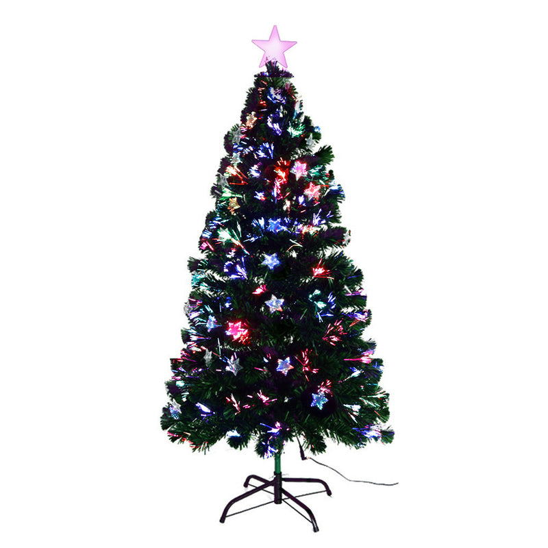 Jingle Jollys 1.2M 4FT LED Christmas Tree Xmas Optic Fiber Multi Colour Lights