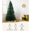 Jingle Jollys 2.1m Christmas Tree Optic Fibre LED Xmas tree 450 Tips